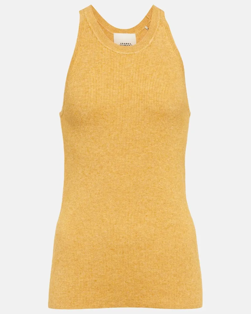 Isabel Marant Top Merry aus Rippstrick Gelb