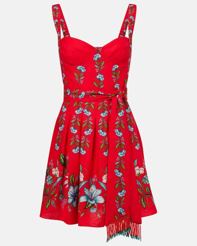 FARM Rio Minikleid Sweet Bloom Bouquet Rot