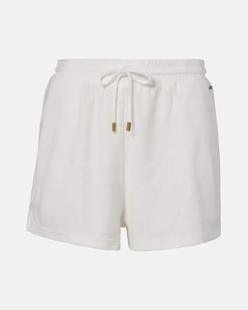 Melissa Odabash Shorts Laura aus einem Baumwollgemisch Weiß