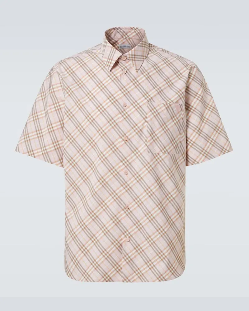 Burberry Hemd Burberry Check aus Baumwolle Beige