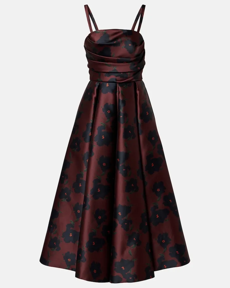 EMILIA WICKSTEAD Bustier-Kleid Jannie Burgunderrot