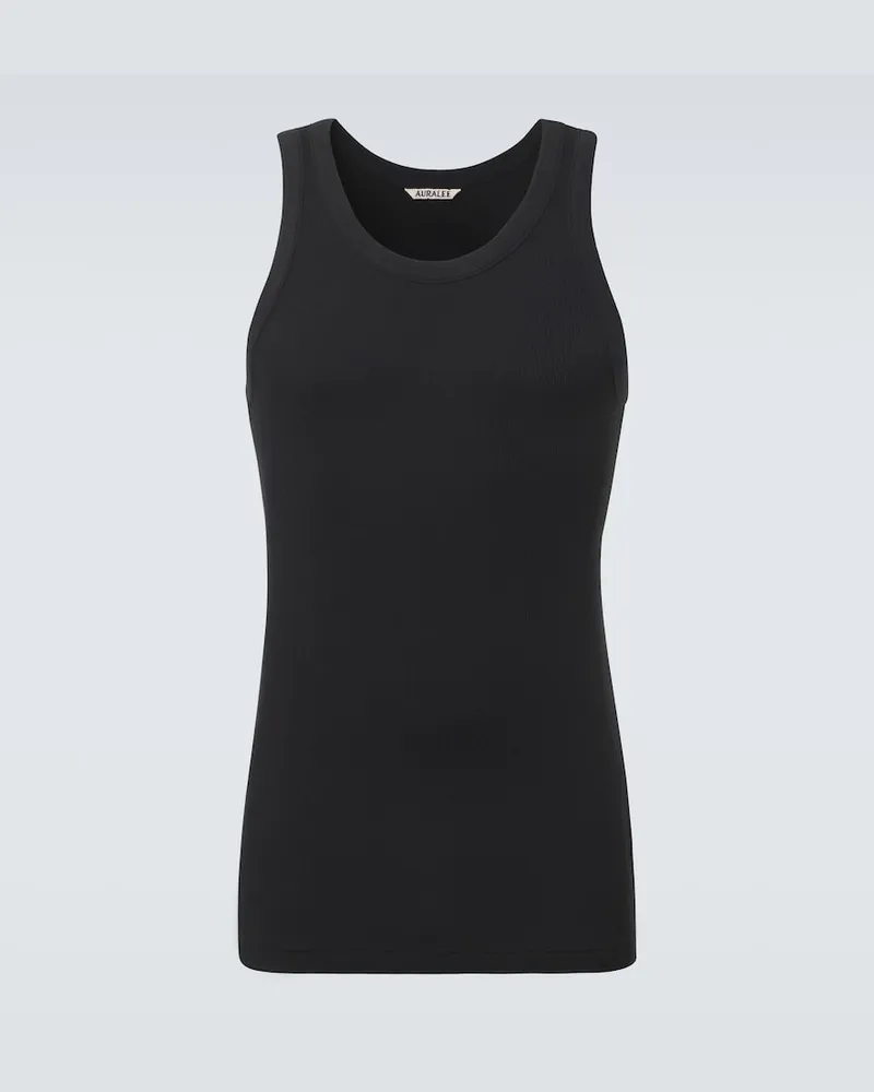 AURALEE Tanktop aus Rippstrick Schwarz