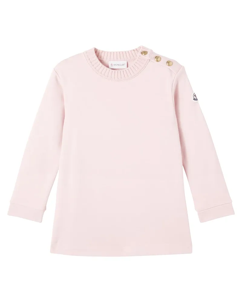 Moncler Kleid aus Baumwolle Rosa