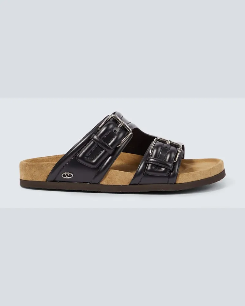 Valentino Garavani Sandalen Fussfriend aus Leder Schwarz