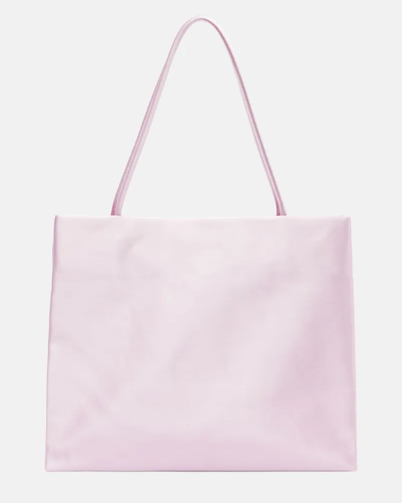 The Row Tote Cecily Medium aus Satin Rosa