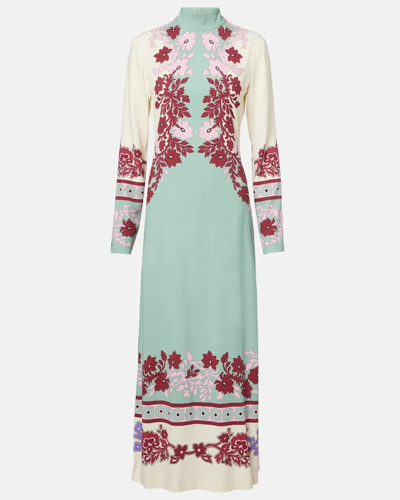 La DoubleJ Maxikleid Halle aus Satin Grün