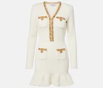 Verziertes Minikleid aus Strick