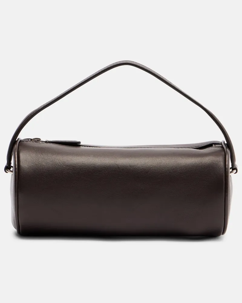 The Row Tote Bag Round '90s aus Leder Braun