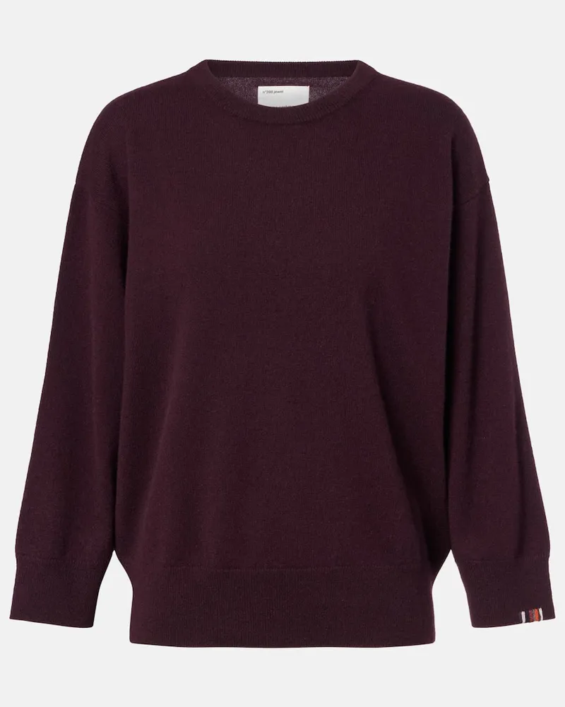 extreme cashmere Pullover Jewel aus Kaschmir Burgund