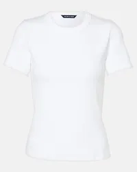 Veronica Beard T-Shirt Pruitt aus Jersey Weiss