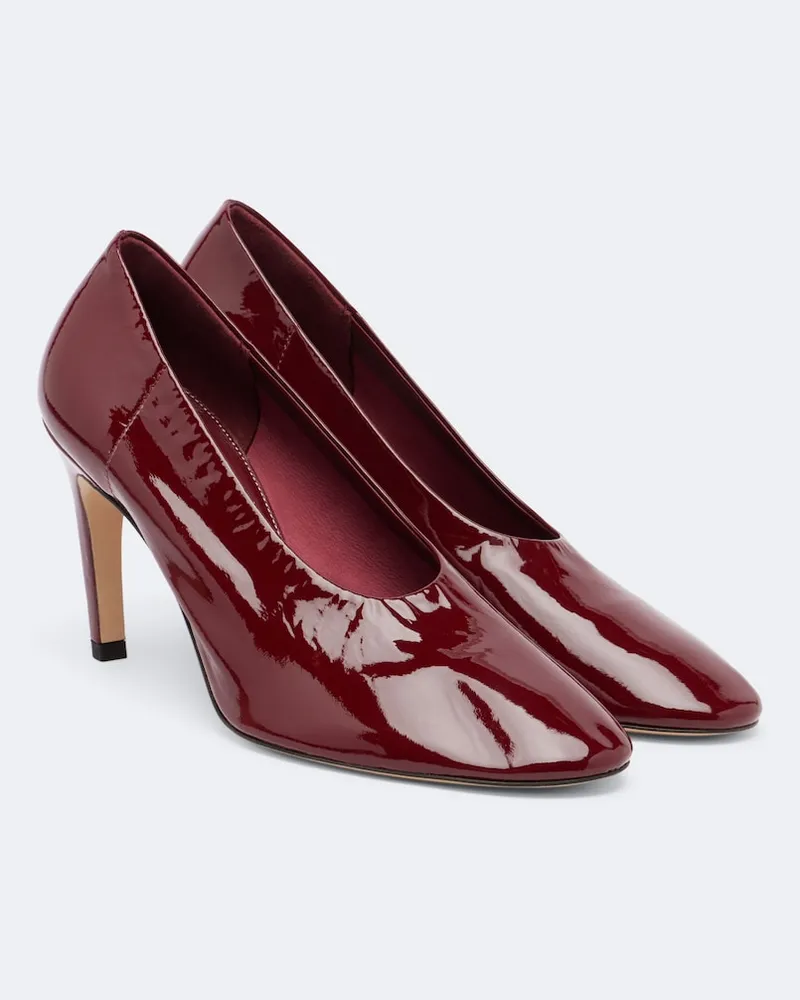 Totême Pumps Slip aus Leder Rot