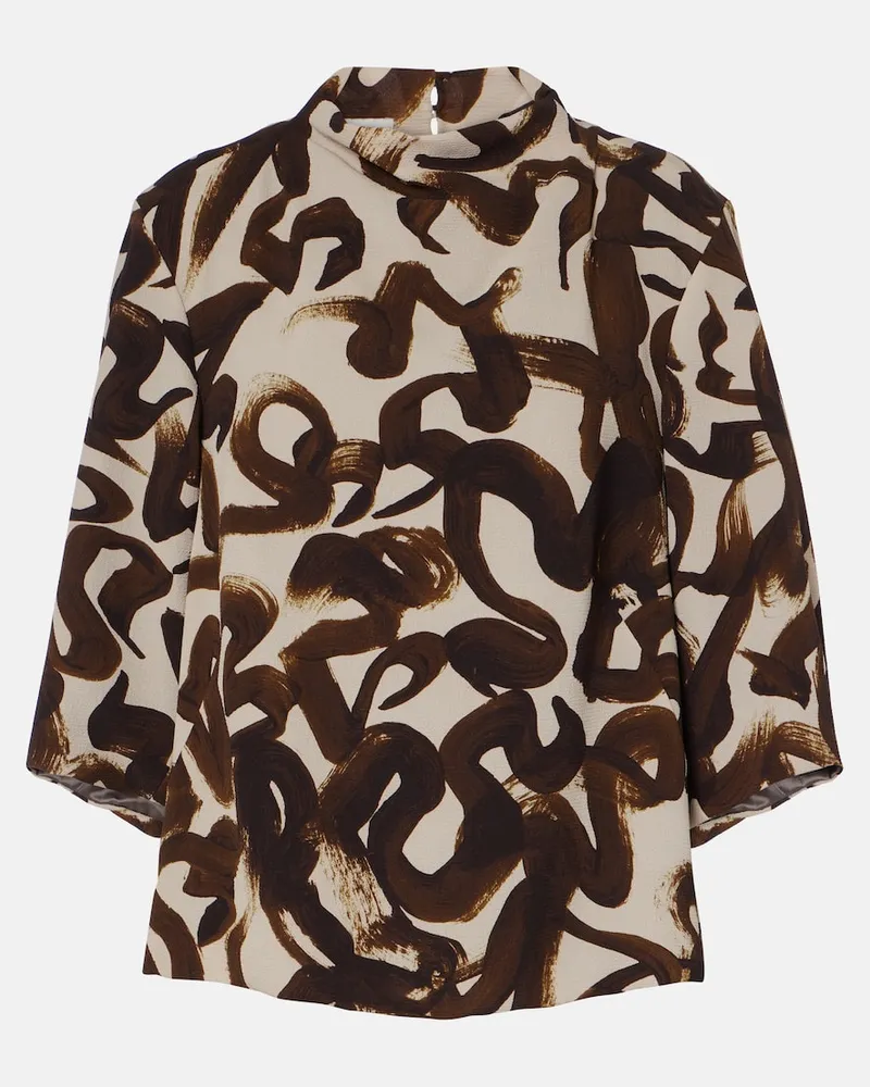 Dries van Noten Top Braun