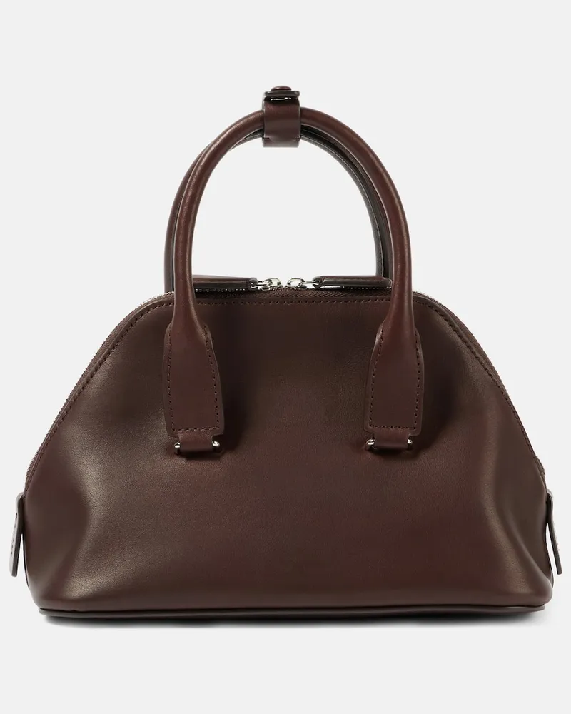 The Row Tote Devon Mini aus Leder Braun