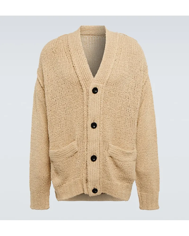 Sacai Cardigan aus Baumwolle Beige