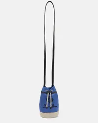 Loro Piana Bucket-Bag Sailor Mini aus Canvas Blau