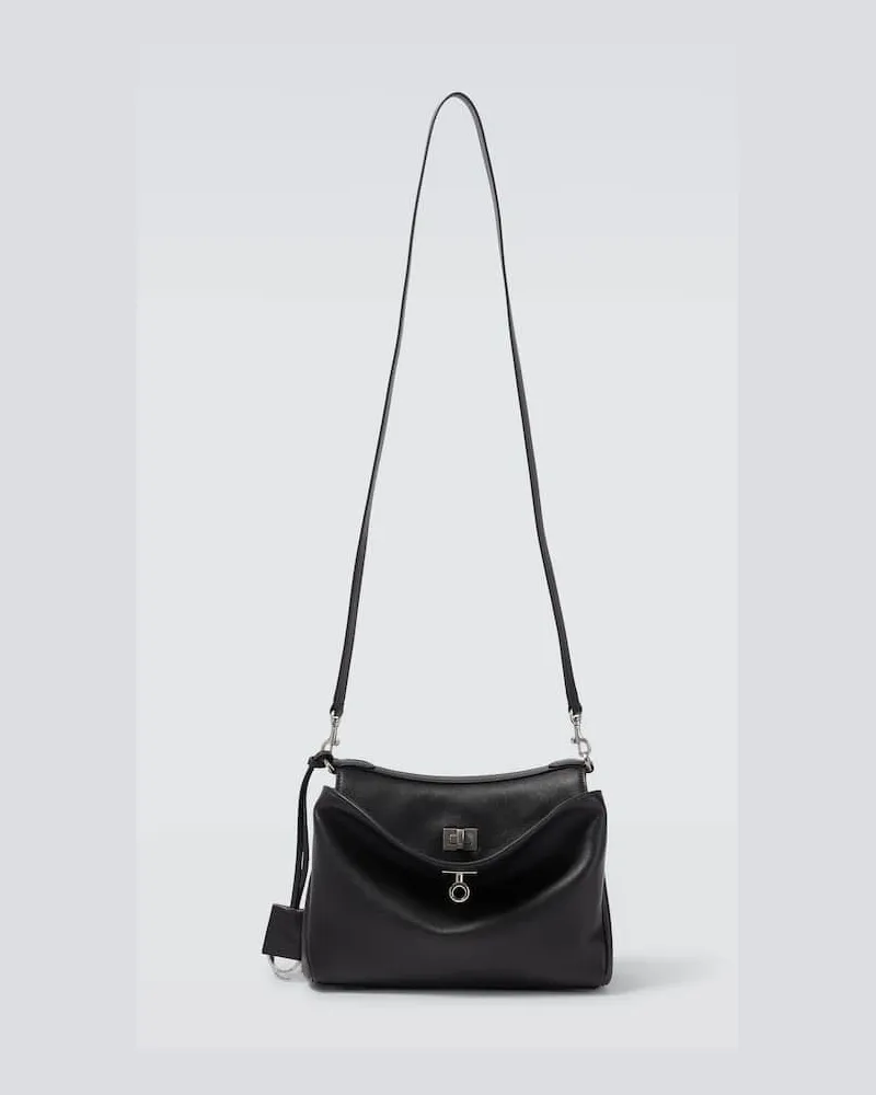 Balenciaga Crossbody Bag Rodeo Small aus Leder Schwarz