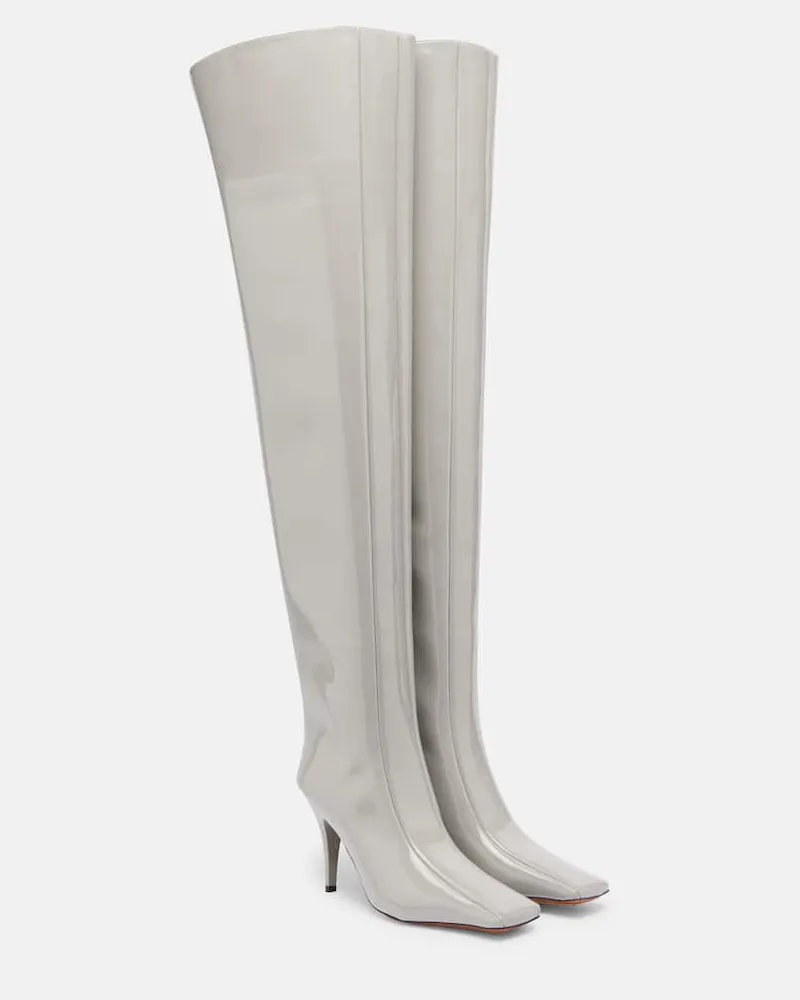 Stella McCartney Overknee-Stiefel Eve Grau