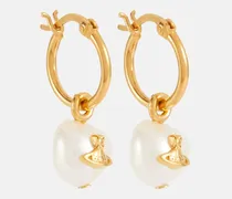 Ohrringe Azul aus Sterlingsilber mit Süßwasserperlen