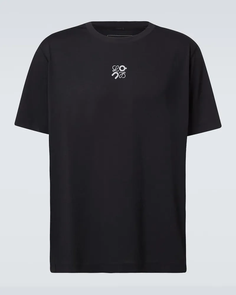 Loewe X On T-Shirt aus Baumwolle Schwarz
