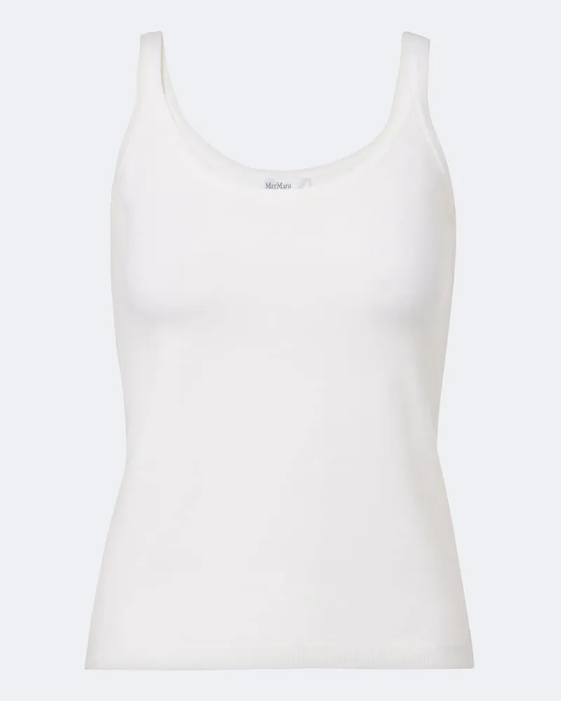 Max Mara Tanktop aus einem Wollgemisch Weiß