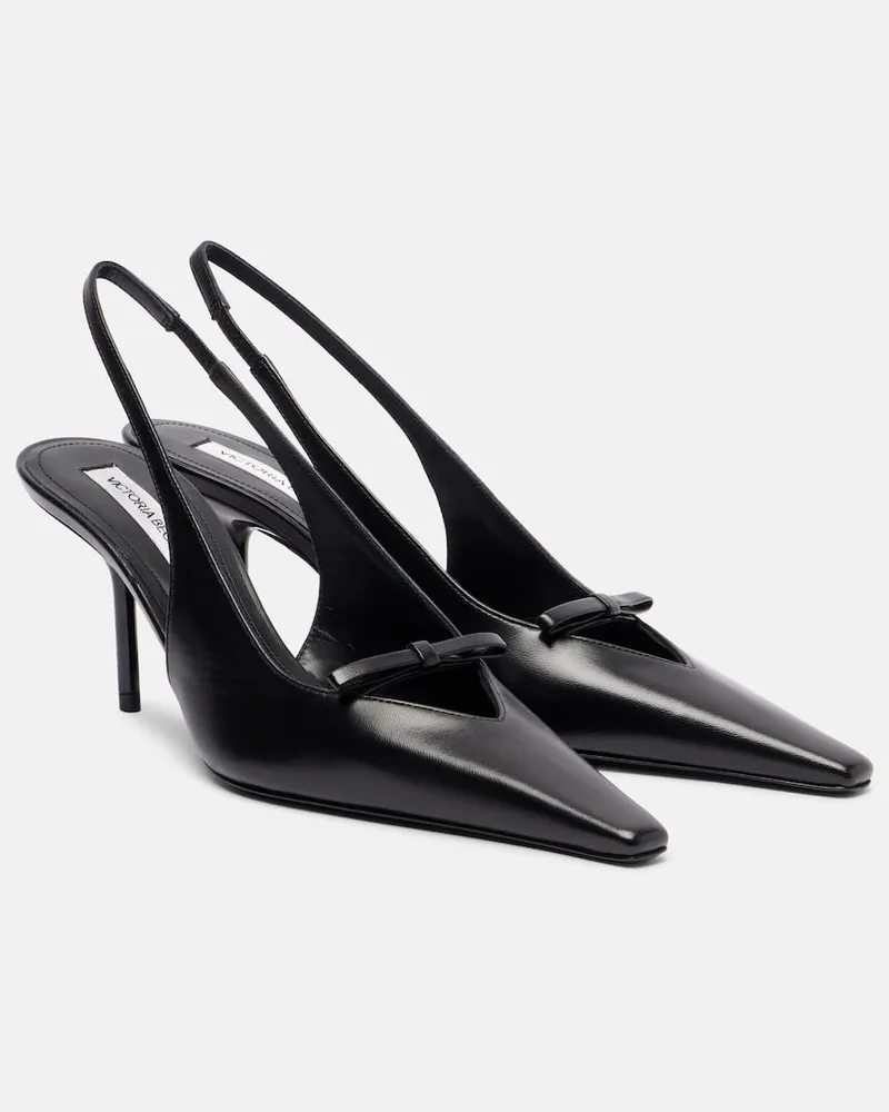 Victoria Beckham Slingback-Pumps 75 aus Leder Schwarz