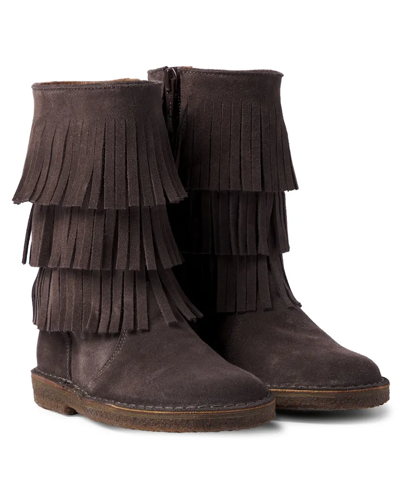Pepe Jeans PèPè Stiefel aus Veloursleder Braun