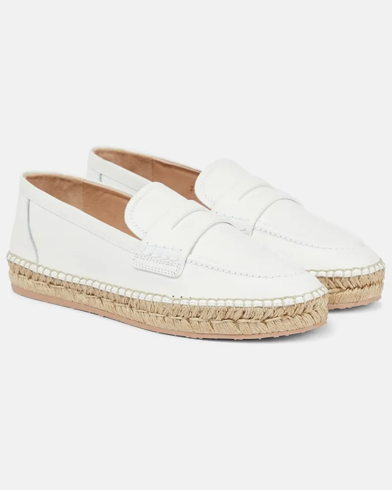 Gianvito Rossi Espadrilles Lido aus Leder Weiß