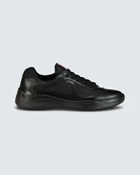 Prada Sneakers America's Cup aus Leder Schwarz