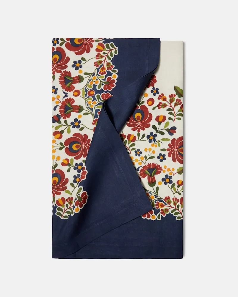 La DoubleJ Tischdecke Windflower Placée Medium Blau