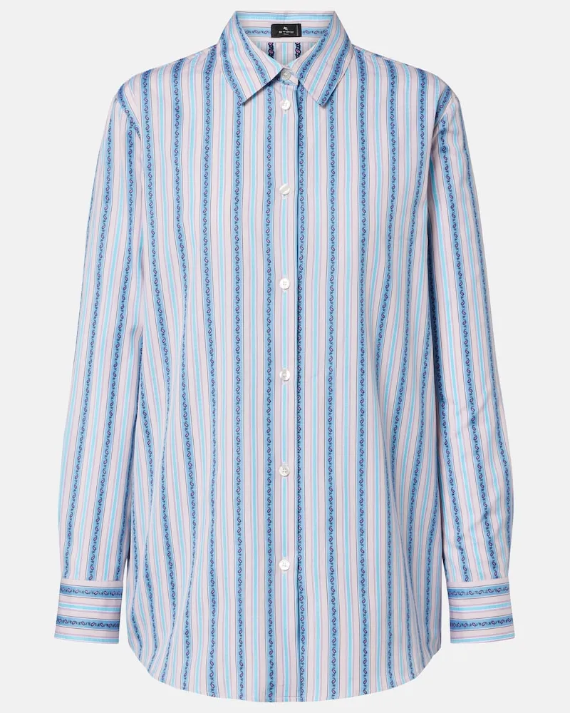 Etro Hemd aus Baumwolle Blau