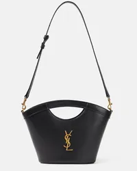 Saint Laurent Schultertasche Celia Mini aus Leder Schwarz