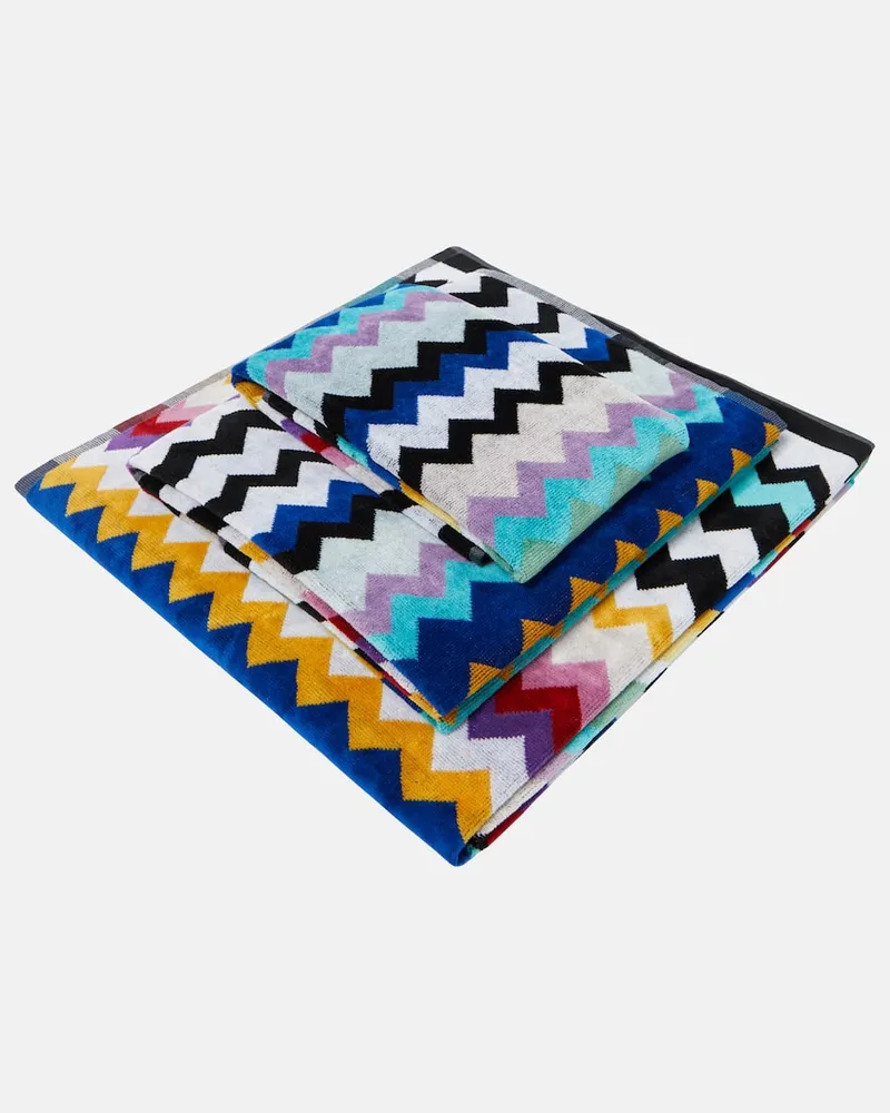 Missoni Set Cyrus aus drei Handtüchern Multicolor