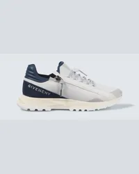 Givenchy Sneakers Spectre mit Veloursleder Weiss