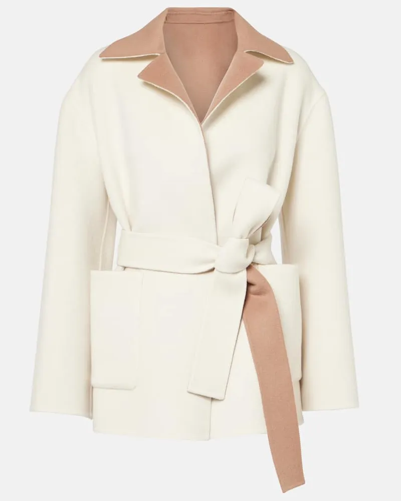 Joseph Jacke Arnold aus Wolle, Kaschmir und Seide Beige