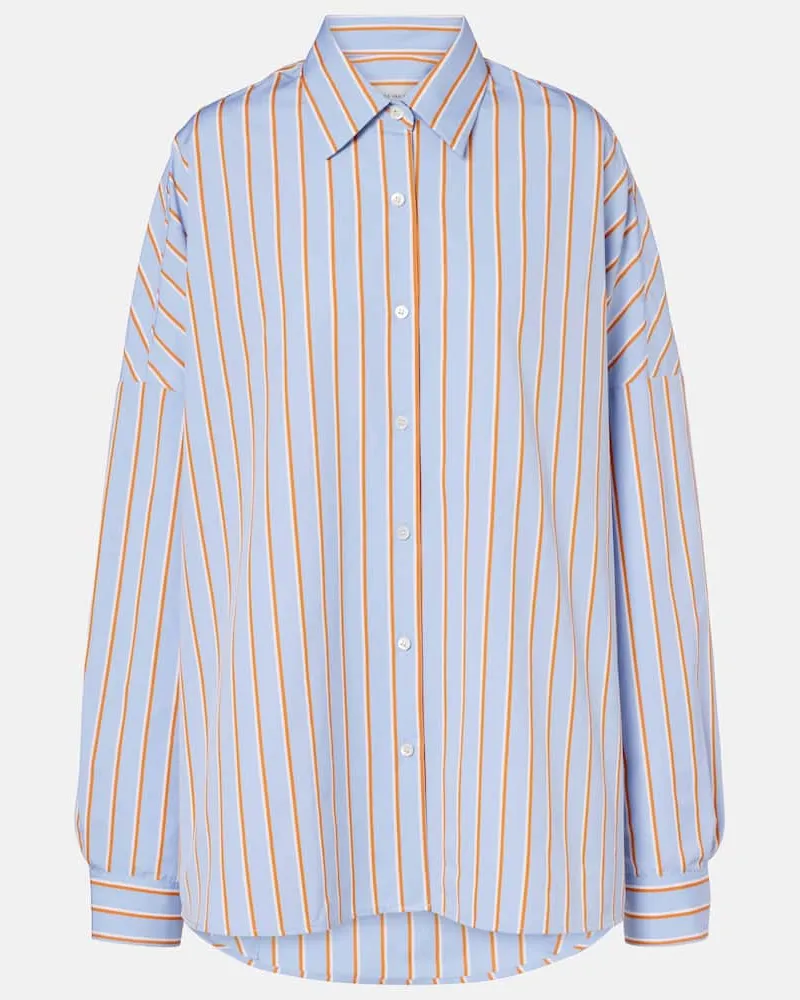 Dries van Noten Hemd aus Baumwolle Blau