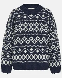 Vince Pullover aus einem Wollgemisch Blau