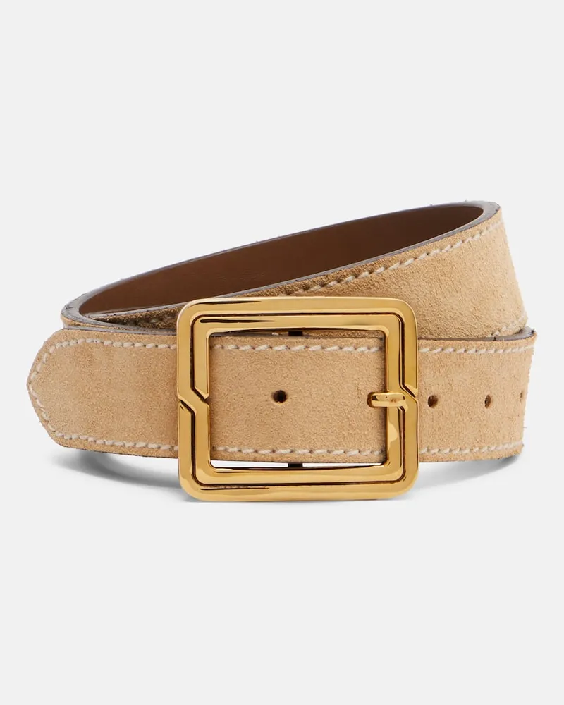 Etro Gürtel aus Veloursleder Beige