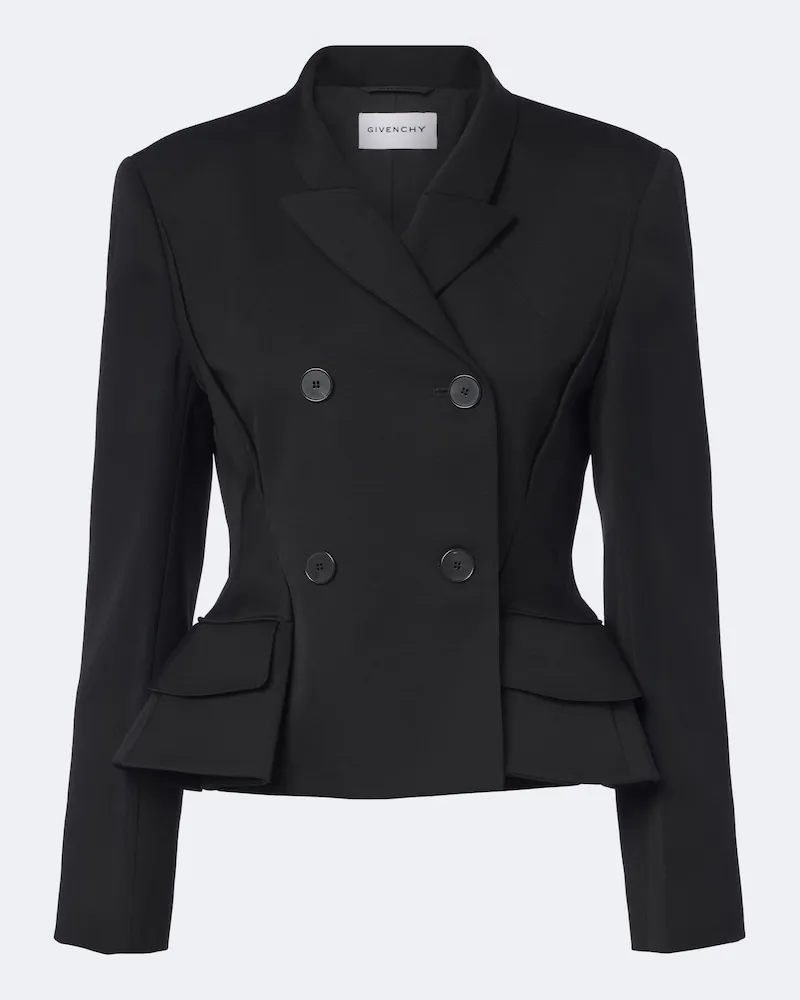 Givenchy Jacke Pinch aus Woll-Gabardine Schwarz