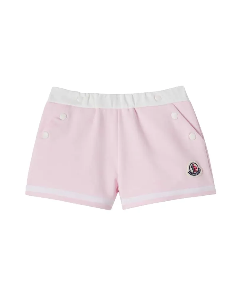 Moncler Baby Shorts aus Jersey Rosa