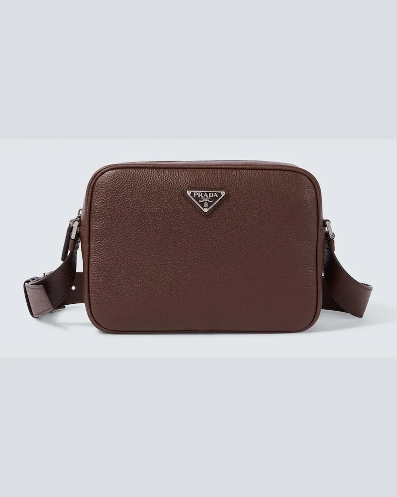 Prada Crossbody Bag aus Leder Braun