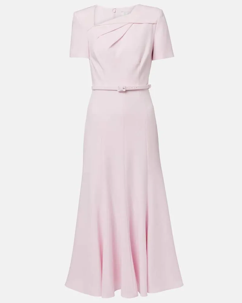 Roland Mouret Midikleid aus Cady Pink