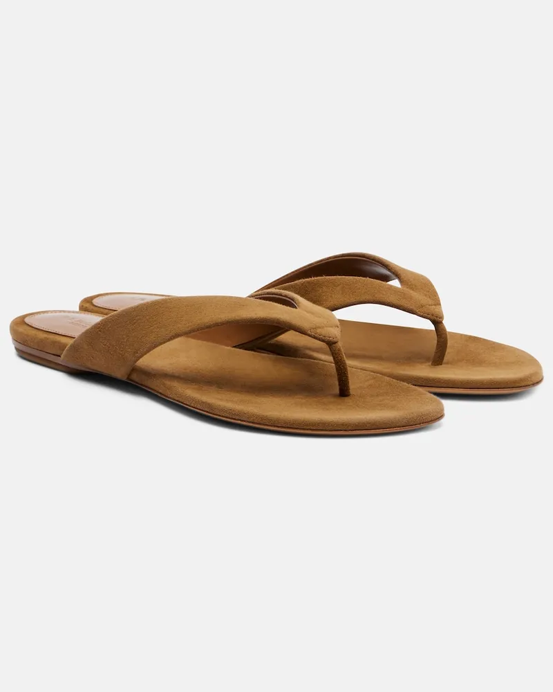 Le Monde Béryl Le Monde Béryl Sandalen aus Veloursleder Braun