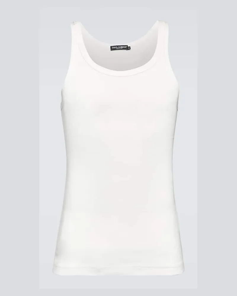 Dolce & Gabbana Top aus Baumwolle Weiß