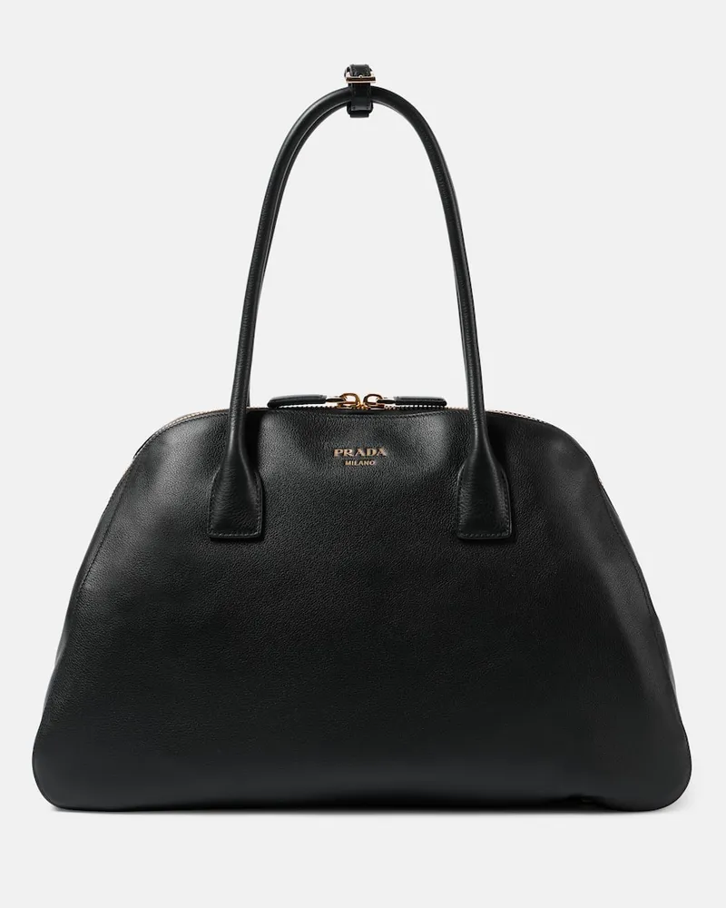 Prada Tote Large aus Leder Schwarz