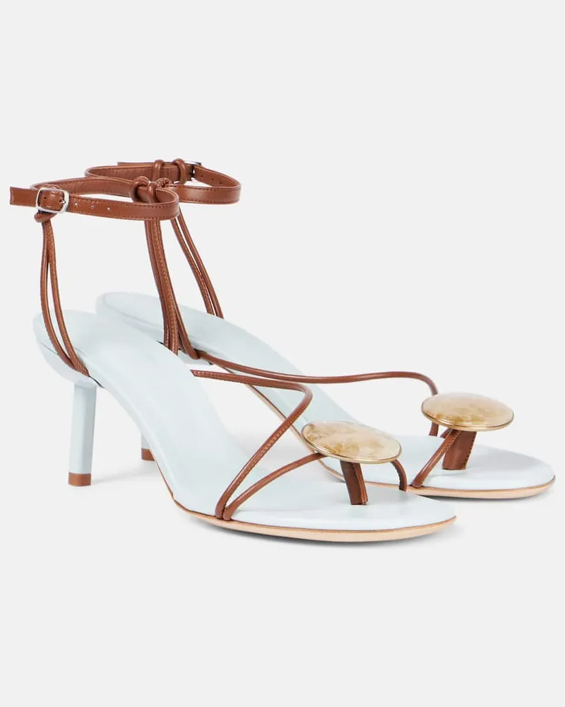 Christopher Esber Verzierte Sandalen Doma 70 aus Leder Blau