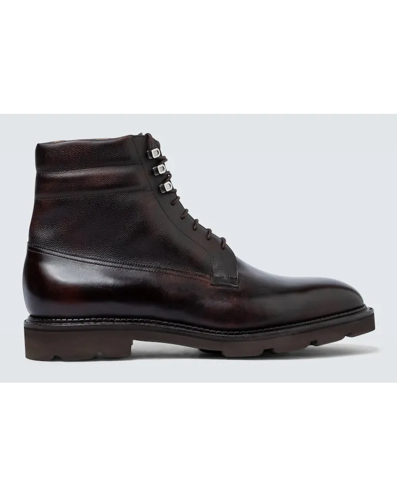 John Lobb Schnuerstiefel Alder aus Leder Braun