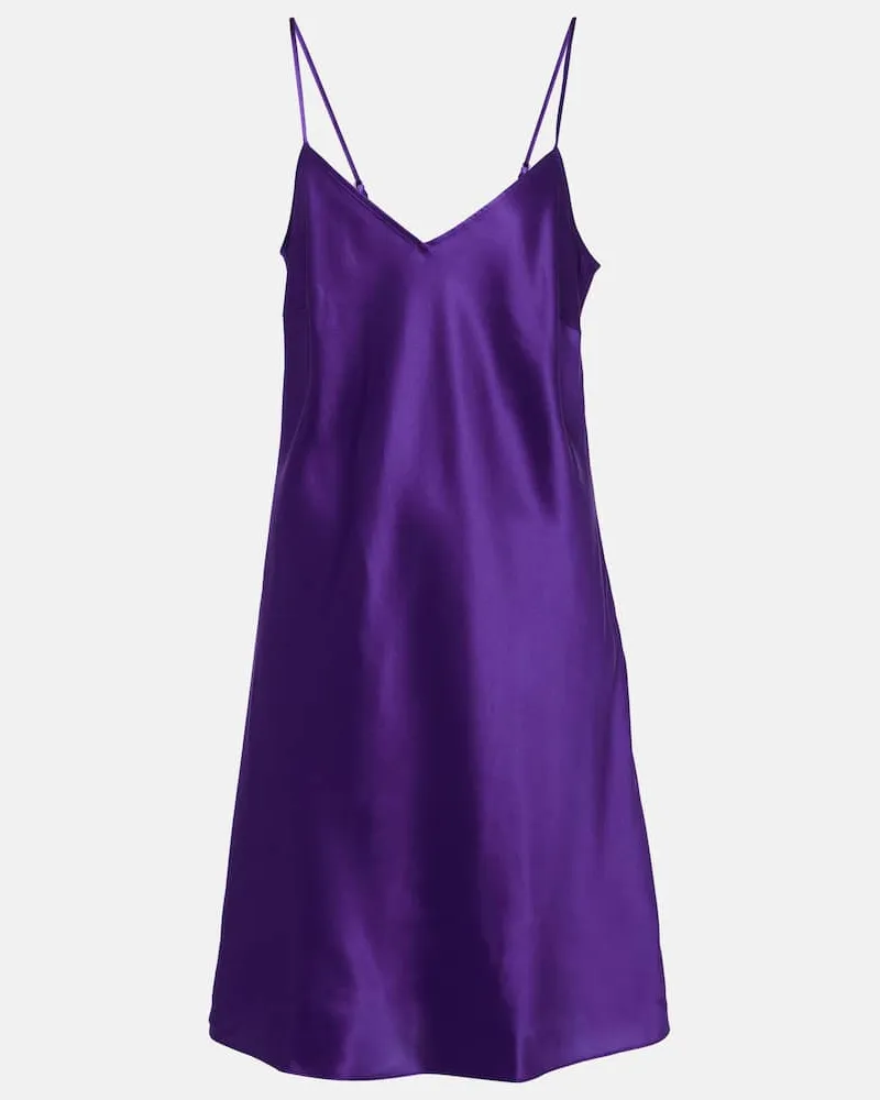 Eres Minikleid Nouba aus Seidensatin Violett
