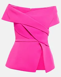 Safiyaa Off-Shoulder-Top Eimear aus Crepe Pink