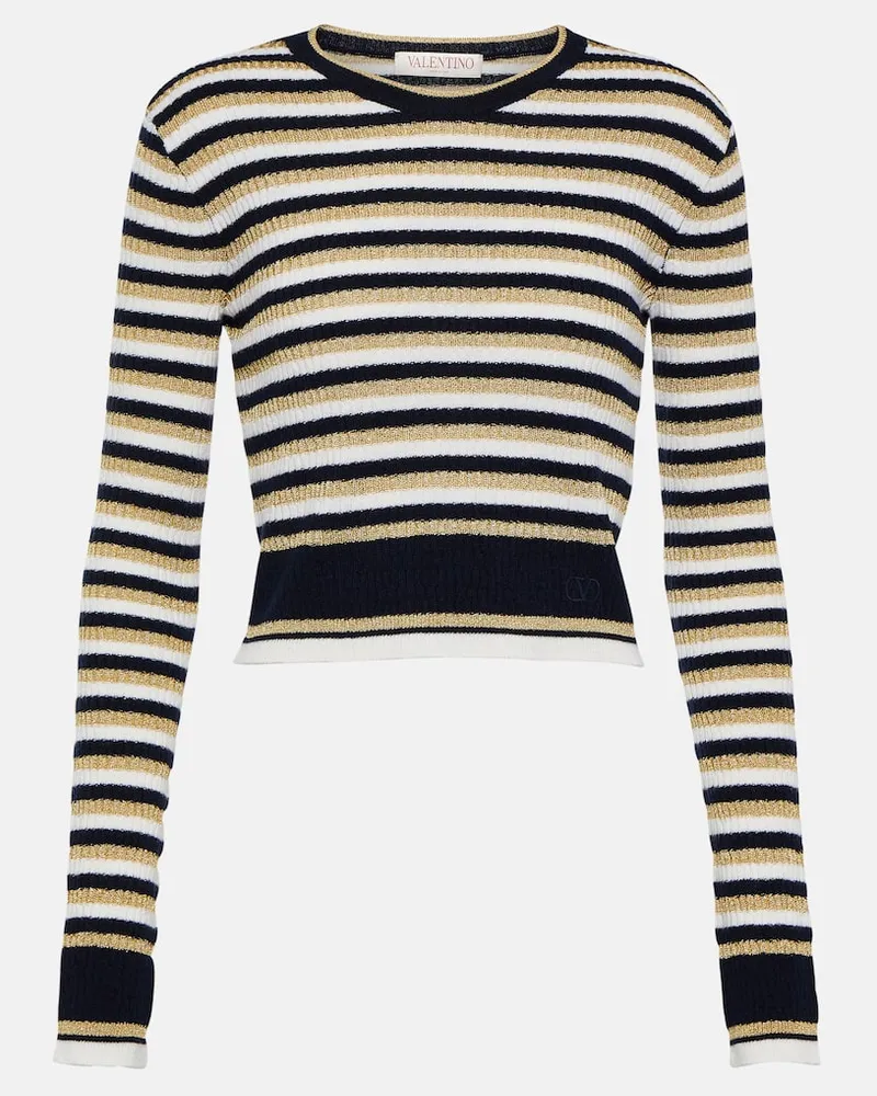 Valentino Garavani Pullover aus Wolle und Lurex Multicolor