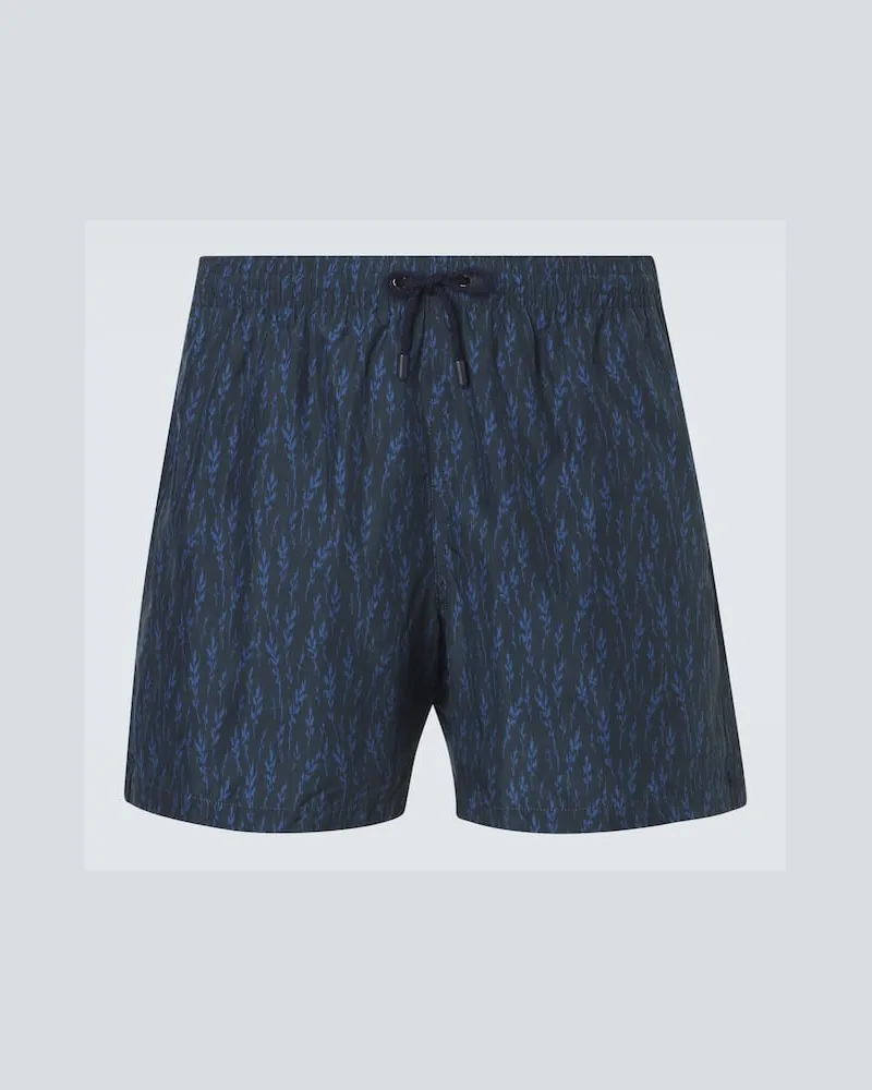 Canali Bedruckte Badeshorts Blau